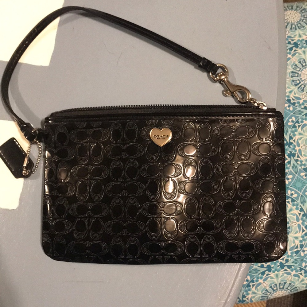 Coach purse! New w/o tags! Black, small wristlet🖤